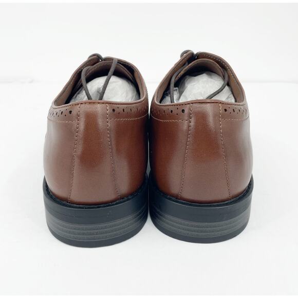 Fairlane Men's Feawin Flex Oxford Shoes 13 Brown Leather Lace Up Heel NWOB - Picture 7 of 12